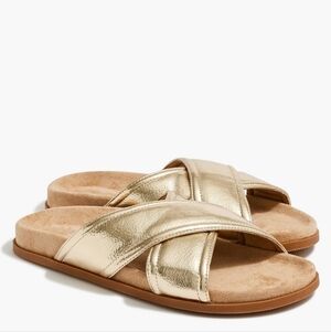 Gold Women's Slide Sandals